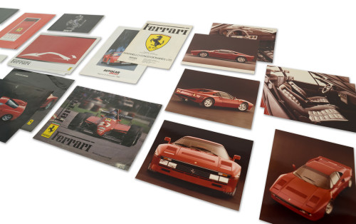 Ferrari Franchise and Independent Dealer Brochures, Including 288 GTO Press Color Photographs