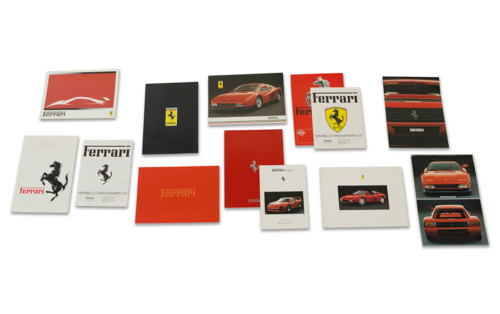 Ferrari Franchise and Independent Dealer Brochures, Including British and European Dealers