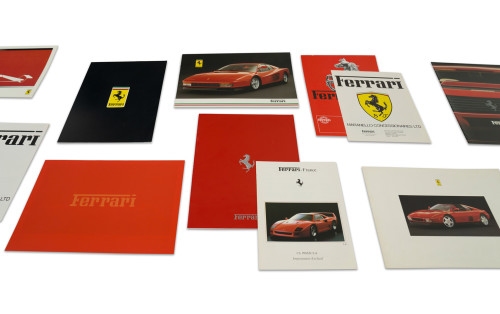 Ferrari Franchise and Independent Dealer Brochures, Including British and European Dealers