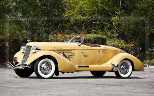 VOITURES DE LEGENDE (1281) : AUBURN 851 SUPERCHARGED DUAL RATIO CABRIOLET - 1935 - VICTOR