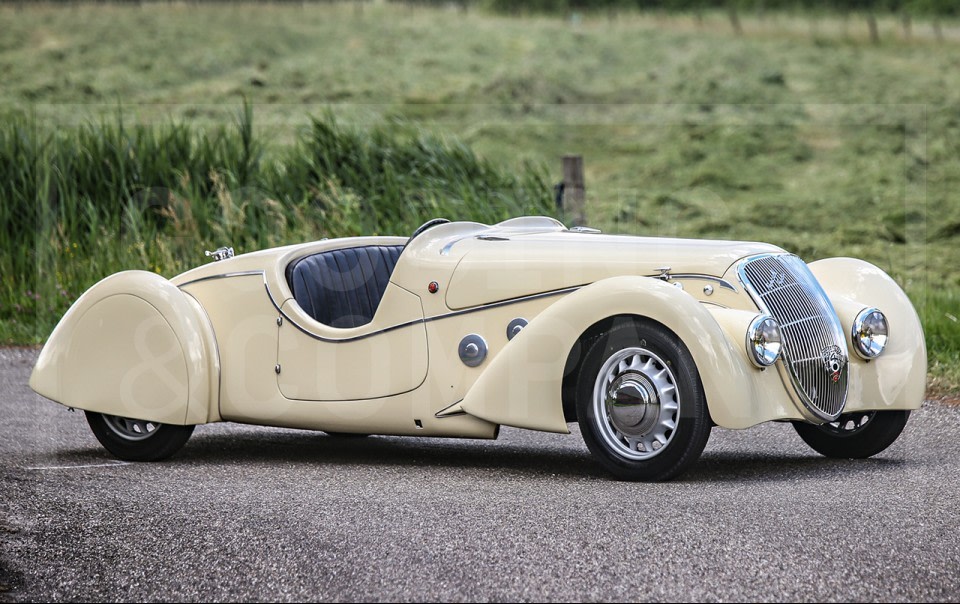 ESDO 1:43 - Voiture miniature - Peu 402 Darl'mat coupè HAUSER 1949